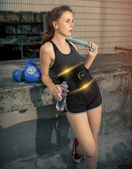Протектор ремня Smart EMS body shaping belt бытовая лента для мышц живота фитнес-массажер