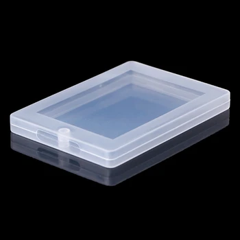 Прямоугольный пластиковый прозрачный ящик для хранения, контейнер для сбора, органайзер 9.4*7*0.7 СМ