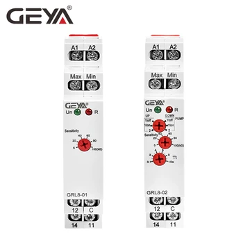 Реле контроля уровня жидкости GRL8 10A Электронный Регулятор Уровня жидкости wirh Датчик AC/DC24V-240V GEYA