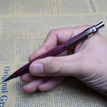 Ручной работы, натуральное фиолетовое дерево, автоматический карандаш с грифелем 0,5 мм, канцелярские принадлежности для письма, автоматические ручки ручной работы, Офисные школьные принадлежности