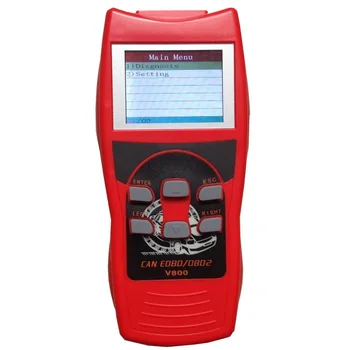 Ручной сканер диагностики двигателя автомобиля с ЖК-дисплеем CAN CAN OBDII/EOBDII Code Reader V800