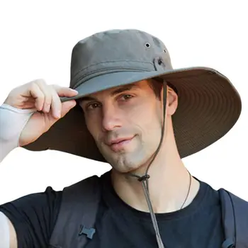Рыбацкая кепка Складная шляпа для мужчин Водонепроницаемые шляпы Уличные солнцезащитные шляпы-ведра Дышащая Солнцезащитная шляпа-ведро