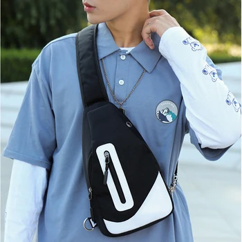 Светоотражающий нагрудный карман на молнии, женская модная многофункциональная водонепроницаемая сумка через плечо, невидимая безопасность, мужская поясная сумка G200