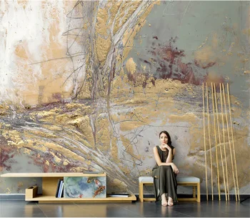 Скандинавская абстрактная картина маслом, индивидуальность, креативные обои, гостиная, диван, ТВ, фоновая стена, 3d настенная роспись на заказ, papel de parede