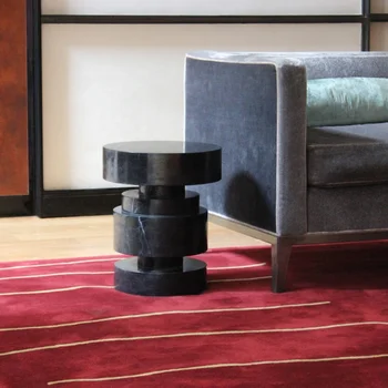 Скандинавский минималистичный диван в современной гостиной, журнальный столик, круглый приставной столик из искусственного мрамора, оптовая продажа по индивидуальному заказу
