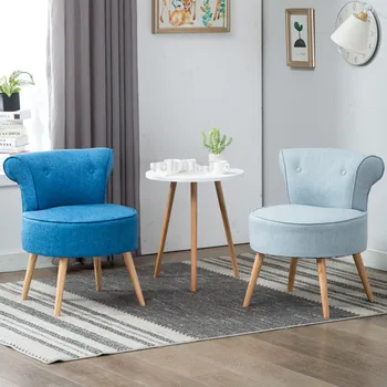 Скандинавский односпальный диван-кресло, Простая современная ткань Chiar, Ленивые диванные кресла, Простые диваны для отдыха, Балкон, Спальня, Маленький столик, Диван