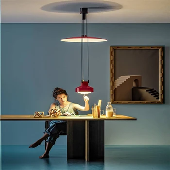 Скандинавский современный креативный подвесной светильник для гостиной датского дизайнера в стиле ретро, прикроватный светильник для спальни и кабинета, регулируемый подвесной светильник