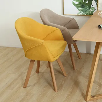 Скандинавский стул для гостиной, мебель для гостиной из массива Дерева, Кофейный стул, диван, Гостиничный стул, Обеденный стул, стул для отдыха, стул для макияжа