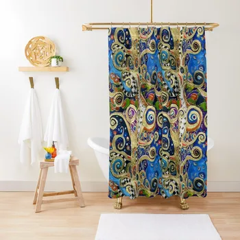 Смена времен года от Klimt Занавеска для душа Занавеска для ванной комнаты для ванной