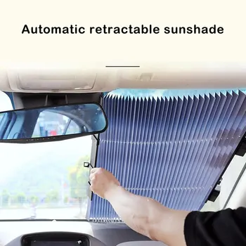 Солнцезащитные козырьки на лобовом стекле автомобиля Шторы для автомобиля Солнцезащитный козырек на переднем лобовом стекле Летняя защита от солнца Защита от ультрафиолета Охлаждение в автомобиле