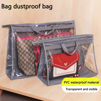 Сумка пылезащитная сумка, подвесная сумка для хранения в шкафу, прозрачная водонепроницаемая кожаная сумка из ПВХ, защитная подвесная сумка для хранения