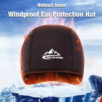 Теплый шлем С внутренней ветрозащитной защитой для ушей, Абсорбирующая подушка под каской, Сетчатая охлаждающая подкладка для шлема, Череп, новинка 2020 года