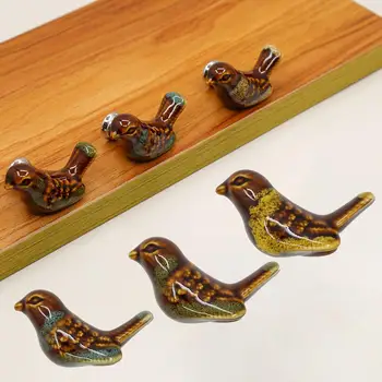 Удобная ручка Изящное украшение мебели в виде птицы и леопарда, ручка ящика шкафа, ручка шкафа для дома