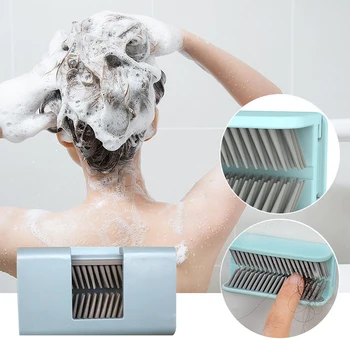 Улавливатель волос для душа Настенный Силиконовый Улавливатель волос для ванной комнаты Клейкий Улавливатель волос для слива ванны для ванной Комнаты Съемный крючок для ванны