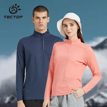 Уличная футболка, мужская и женская одежда, Размер с длинными рукавами, Дышащая спортивная одежда для альпинизма, мужская быстросохнущая рубашка для пеших прогулок