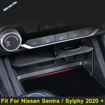Черный Центральный Ящик Для Хранения Внутренних Молдингов Контейнер-Органайзер Для Перчаток Пластиковый Чехол Подходит Для Nissan Sentra/Sylphy 2020 - 2022