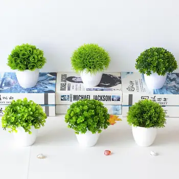 Энергичный искусственный Бонсай, яркие декоративные неувядающие элементы для озеленения стола, Имитация растений, Офисный декор