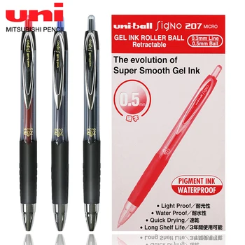 Япония Mitsubishi UNI Гелевая Ручка Пресс-типа Быстросохнущая Тестовая Шариковая Ручка UMN-207 Бизнес-Офисные Фирменные Канцелярские Принадлежности Kawaii Ручки